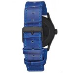Montre - nixon - sentry 38 - cuir noir et bleu - tanchit 10 atm - mouvement quartz