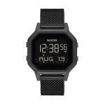 Montre - nixon - siren milanese all black - etanche 10 atm - quartz - homme