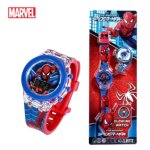 Montre numrique spiderman enfant avec 7 lumires de couleur - couleur:rouge taille:taille unique - rouge ...