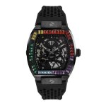 Montre philipp plein - the skeleton rainbow watch noir