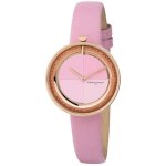 Montre pierre cardin marais mirror cma. 0004 - quartz femme - acier inoxydable - cadran rose - bracelet ...