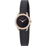 Montre - pierre cardin - pigalle pliss�e cpi. 2516 - quartz - femme - acier - maille milanaise - noir ...