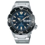 Montre de plonge automatique seiko monster prospex srpd25k1 cadran bleu