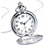 Montre de poche - quartz - vintage élégant motif classique cadeau montre gousset avec chaîne Montre de poche - quartz - vintage élégant motif classique cadeau montre gousset avec chaîne