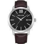 Montre - police - bedum pewjb2228403 - quartz - homme - cuir marron - etanche 5 atm