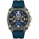 Montre - police - norwood pewgq0040001 - bracelet silicone bleu - boîtier acier inox - Étanche 50m Montre - police - norwood pewgq0040001 - bracelet silicone bleu - boîtier acier inox - Étanche 50m