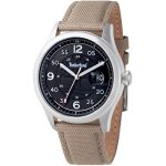 Montre quartz homme - timberland cornwall tdwgn2237506 - acier inoxydable - noir - tissu beige Montre quartz homme - timberland cornwall tdwgn2237506 - acier inoxydable - noir - tissu beige