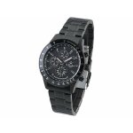 Montre radio - pilote solaire - st. leonhard - noir - acier inoxydable - chronographe - tanche 5 atm ...