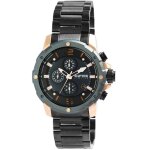 Montre - raptor - limited soheil - homme - acier inoxydable noir - cadran bleu ros� dor� - quartz vd54 ...