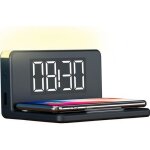 Montre - r�veil avec chargeur sans fil qi noir