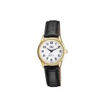 Montre shivas femme digital noir en cuir cadran blanc qc215j104y couleur boitier dore longueur du bracelet ...