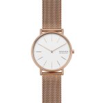 Montre femme - skagen - maille milanaise rose - quartz - verre minral - 38 mm