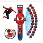 Montre - spiderman - projection mural - rouge - enfant - piles fournies