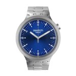 Montre - swatch - big bold irony indigo hour - acier inoxydable - cadran bleu marine - 47 mm Montre - swatch - big bold irony indigo hour - acier inoxydable - cadran bleu marine - 47 mm