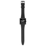 Montre - swatch - break loose - bracelet biosourc - cadran noir - botier carr