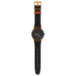 Montre - swatch - montre swatch orange tire - cuir - quartz - analogique Montre - swatch - montre swatch orange tire - cuir - quartz - analogique