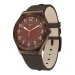 Montre - swatch - ywc100 - marron - quartz swiss made - analogique