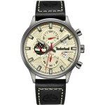 Montre - timberland - dracut tdwgf2181803 - quartz - homme - cuir noir - cadran beige