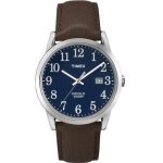 Montre - timex - classics - bleu - marron - cuir 38mm �tanch� 3 atm