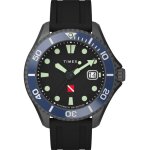 Montre timex - hommes - tw2w21100 - bracelet en caoutchouc noir - etanche 20 atm