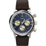Montre - timex - tw2w60400 - cuir marron - r�sistant � leau 5 bar - 40 mm diam�tre
