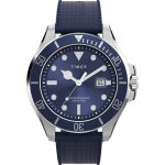 Montre - timex - tw2y05000 - caoutchouc bleu - tanchit 10 bar - 43 mm