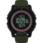 Montre - timex - tw4b33700 - silicone vert - rsistante  leau 10 bar - digital