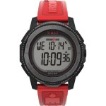 Montre - timex - tw5m57900 - plastique rouge - rsistante  leau 5 bar - digital