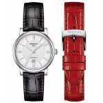 Montre tissot - femmes - t1222071603601 - cuir noir - etanche 5 atm