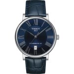Montre - tissot - t1224071604300 - cuir bleu - 40mm - Étanchéité 5 bar Montre - tissot - t1224071604300 - cuir bleu - 40mm - Étanchéité 5 bar