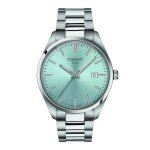 Montre - tissot - pr100 - acier - cadran bleu clair - Étanchéité 10 atm Montre - tissot - pr100 - acier - cadran bleu clair - Étanchéité 10 atm