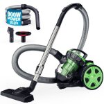 Monzana aspirateur sans sac vert 900 watts technologie multi - cyclonique aspirateur traneau avec filtre ...