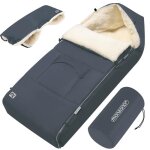 Monzana chancelire pour bb anthracite chancelire dhiver pour poussette chauffe - main rsistant bandes ...
