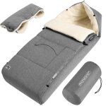 Monzana chancelire pour bb gris chancelire dhiver pour poussette chauffe - main rsistant bandes ...