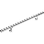 Monzana� main courante acier inoxydable v2a rampe descalier rambarde barre 100 cm support mural int�rieur ...