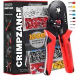 Monzana pince  sertir carre avec 1200 cosses lectriques 05 - 10 mm outil bricolage sertissage embouts ...