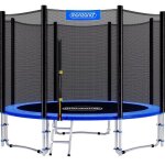 Monzana trampoline ext�rieur rond �183cm max. 50kg set complet filet de s�curit� porte dentr�e �chelle ...
