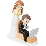 Mopec figurine mari�s et jeux vid�o poly r�sine blanc 8. 5�x 18. 5�x 21�cm - y319