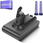 Morpilot batterie de remplacement pour dyson v6 s�ries 21. 6v 3000mah li - ion avec 2pcs pre filtr�ries ...