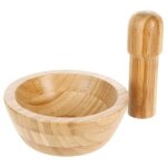 Mortier & pilon compact 16cm bambou Mortier & pilon compact 16cm bambou