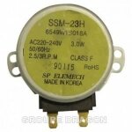 Moteur plateau tournant ssm23h pour micro - ondes lg - 220 / 240v 45ma 3w 2p. 2. 5 / 3rpm