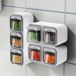 Bote dassaisonnement murale - mothinessto - multi - grilles - auto - adhsive - design contemporain ...