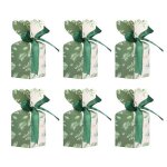 Mothinessto bo�te - cadeau verte avec ruban bo�tes � bonbons vertes avec ruban 50 ensembles bo�tes � ...