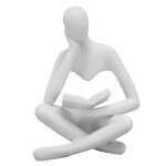 Mothinessto figure de penseur statue de lecture de penseur en r�sine figurine assise ornement dart abstrait ...