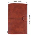Mothinessto journal de carnet de classique en cuir pu carnet de notes personnalis bloc - notes rechargeable ...