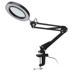 Mothinessto lampe led 5x lampe � pince led avec loupe 5x luminosit� r�glable lampe d�tabli pour r�paration ...