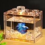 Mini aquarium betta - mothinessto - transparent - moins de 20 litres - acrylique - r�sistant aux chocs ...
