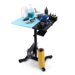 Mothinessto poste de travail de tatouage adaptable table de travail de tatouage hauteur r�glable structure ...