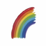 Motif de cire arc - en - ciel 45 x 65 cm