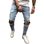 Moto jeans homme de marque pantalon jeans de moto motorcycle dchir homme outdoor coton hit hop casual ...